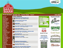 Tablet Screenshot of banjobarn.com
